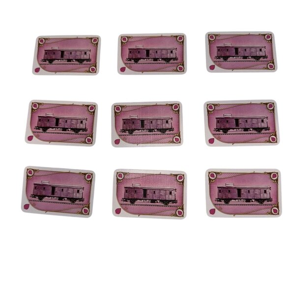 Days of Wonder Ticket to Ride Set of 12 Purple Box Car Train Cards Replacement - Picture 2 of 6